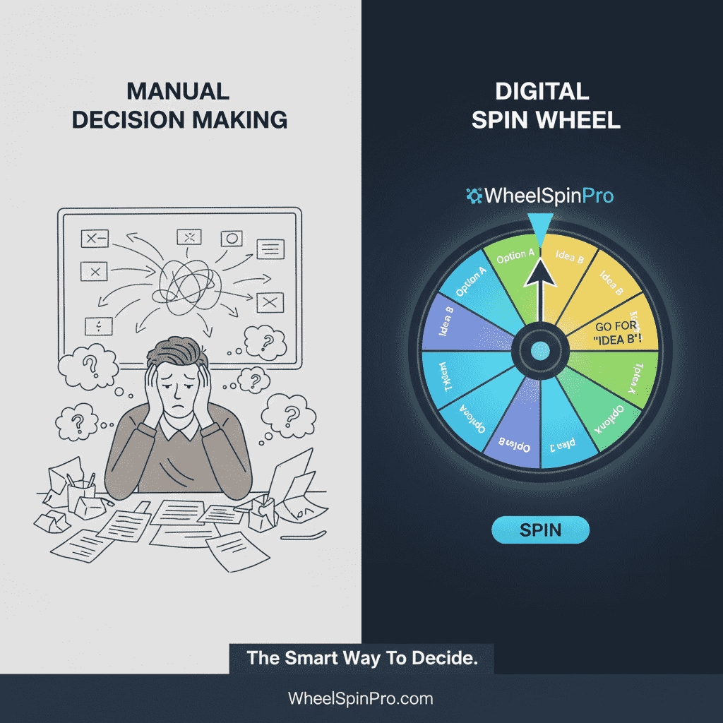 Why Spin Wheels Are Better Than Manual Decision Making